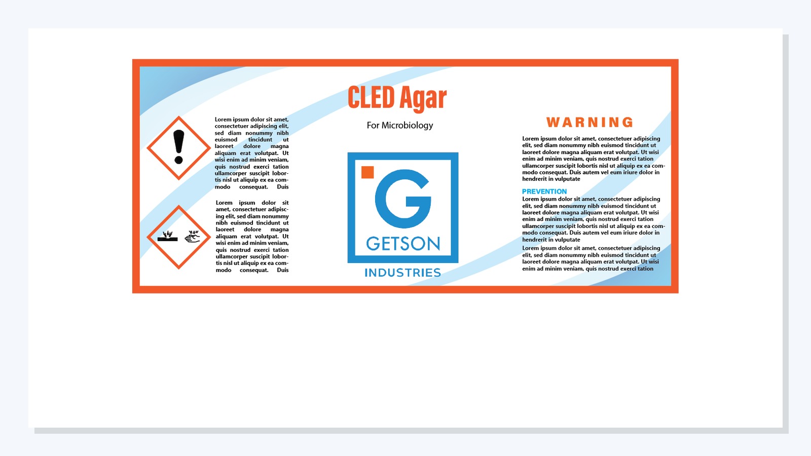 Chemicals and microbiology media